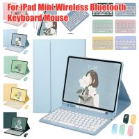 เคสแท็บเล็ตมาการองแบบไร้สายพร้อมช่องเสียบปากกาสำหรับ Apple iPad Mini 1 2 3 4 5เจน2019 2021 7.9 "8.3" สี