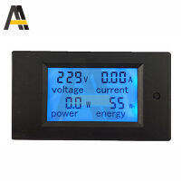 DC6.5 ~ 100V 0-50A LCD เครื่องวัดแรงดันไฟฟ้าแบบดิจิตอลไฟแสดงสถานะพลังงานโวลต์มิเตอร์ AC 80-260V 20A แอมมิเตอร์ Wattmeter Current Volt Tester