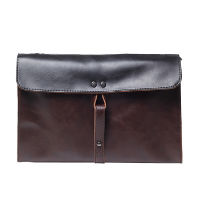 High Quality Crazy Horse PU Leather Men Clutch Bags 2022 New Fashion Business Shoulder Bag Large Capacity Envelope Bag Briefcase