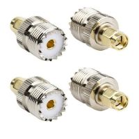 4Pcs UHF Female SO 239 SO239 Jack To SMA Male Plug RF Coaxial Adapter Connector