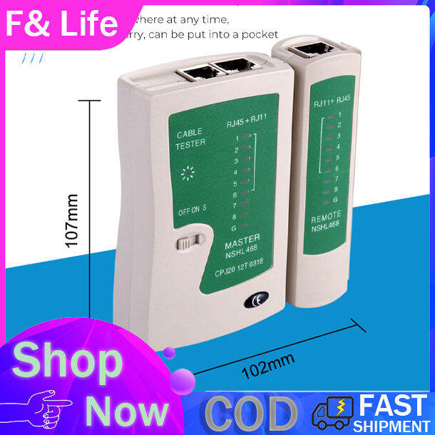 【24h delivery】2pcs Cable tester RJ45/RJ11/ RJ12/ CAT5 network cable