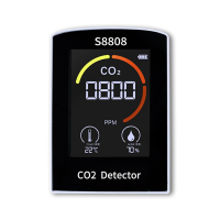 เครื่องวัด CO2แบบดิจิตอล4 In 1,เครื่องวัดคาร์บอนไดออกไซด์เม็ดเครื่องวัดอุณหภูมิความชื้นที่ทดสอบเซ็นเซอร์ TVOC CO2เครื่องตรวจจับหน้าจอที่มีคุณภาพอากาศเครื่องมือตรวจสอบ