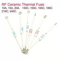 5pcs RF Rice Cooker Ceramic Thermal Fuse Cutoff 250V 10A/130C/155C/165C/185C 15A/20A/185C 20A/216C/240C Printing Stamping