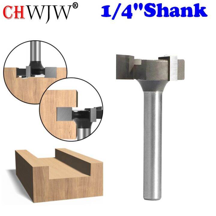 CNC Spoilboard Surfacing Router Bits, 1/4 inch 6mm Shank 1 inch Cutting