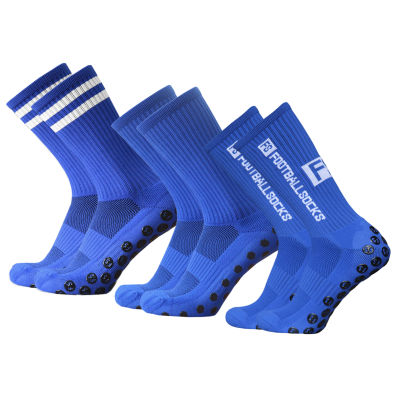 3คู่ถุงเท้าฟุตบอลถุงเท้าฟุตบอลสำหรับผู้ใหญ่ผู้ชายลื่นถุงเท้ากีฬากีฬากลางแจ้งวิ่งถุงเท้าเดินป่า