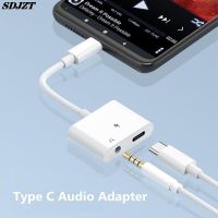 Type C Adapter For Huawei Mate 40 Pro Xiaomi Samsung S22 S21 Plus USB C To 3. 5 Mm Jack Audio Charger Splitter Typec Converter