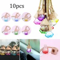 10Pcs 6ml Air Freshener Car Hanging Perfume Pendant Empty Capsule Bottle Essential Oils Diffuser Fragrance Ornaments Accessories