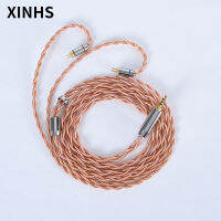 XINSH 4 Core 6N เดี่ยวคริสตัลทองแดงสายอัพเกรดพร้อม Mmcx/ 2PIN /Qdc/tfz 2.5/3.5/4.4มิลลิเมตรสำหรับ KZ TINHIFI T2