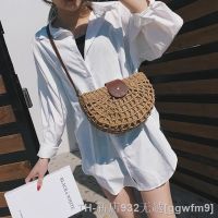 hot【DT】❇❅  Rattan Woven Beach for  Bohemia Messenger Crossbody Purse