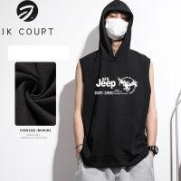 JK Court เสื้อกล้ามพิมพ์ลายสำหรับผู้ชาย,เสื้อชั้นในคอตตอนแขนกุดผ้าฝ้ายเสื้อยืดแขนกุดแฟชั่นวัยเยาว์พิมพ์ลายเทรนด์ฤดูร้อน