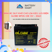 Bình Ắc Quy Khô GLOBE WP20-12IE 12V - 20Ah, ắc quy dùng cho loa kéo