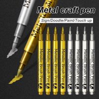 Brush Metallic Marker Pens Set Lettering Gold Silver Art Markers for Artist Illustration Crafts Scrapbooking Fabric Signature Pe