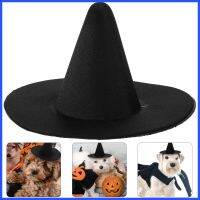 หมวกขนาดเล็ก Handcraft Mini Doll Witch Hat Halloween Craft Hat ตกแต่งสำหรับสัตว์เลี้ยงตุ๊กตา