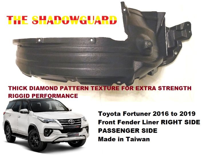 Toyota Fortuner To Front Fender Liner Right Side Passenger Side Made In Taiwan Lazada Ph