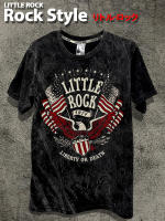 เสื้อยืด คอกลม แขนสั้น Little Rock Rock Style Eagle Liberty or Death ผ้าเนื้อนุ่ม ใส่สบาย คุ่กับ รองเท้าผ้าใบ ก็มีสไตล์ ได้ทั้ง ผู้ชาย ผู้หญิง มีถึงขนาดใหญ่