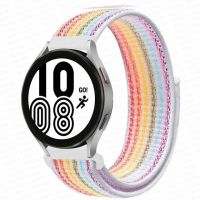 สายนาฬิกาสำหรับ Samsung Galaxy Watch 5 /Pro/ 4 44Mm 40Mm/Class/ Active 2 46Mm/42Mm สายไนลอนนาฬิกา Huawei GT 2 2e