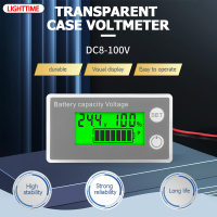 แบตเตอรี่ตัวบอกความจุ DC8-100V เครื่องวัดไฟฟ้าดิจิทัลชีวิตตะกั่ว-กรดลิเทียม PO4โวลต์มิเตอร์มอร์เตอร์ไซด์รถเครื่องทดสอบแรงดันไฟฟ้าพร้อมอุณหภูมิและการแจ้งเตือน