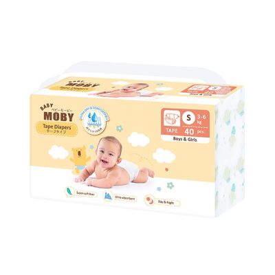 Baby Moby แพมเพิส โมบี้ ผ้าอ้อมสำเร็จรูป Diaper Moby มีให้เลือกทุกขนาด NB,S,M,L,XL