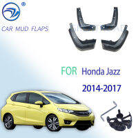 รถ Mud Flaps สำหรับ Honda Fit Jazz GK5 MK3 2014 2015 2016 2017 Mudflaps Splash Guards Mudguards ด้านหน้าด้านหลังอุปกรณ์เสริม