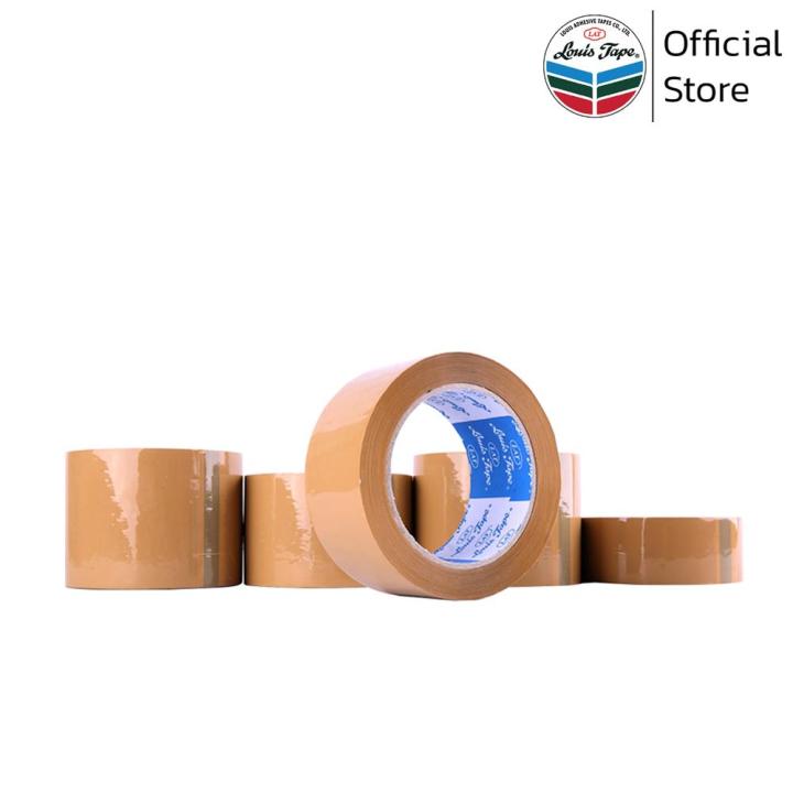 louis-tape-เทปโอพีพี-เทปปิดกล่อง-opp-tape-2-นิ้ว-x-45-หลา-สีน้ำตาล-กาวยางธรรมชาติ-72-ม้วน-ลัง