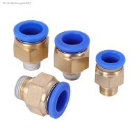 ◕☍₪ Pneumatic Fittings PC PC4/6-M6/M8/M10/M12 Male Metric Thread Pipe Connector Brass Push In Quick Connector Air Hose Plumbing