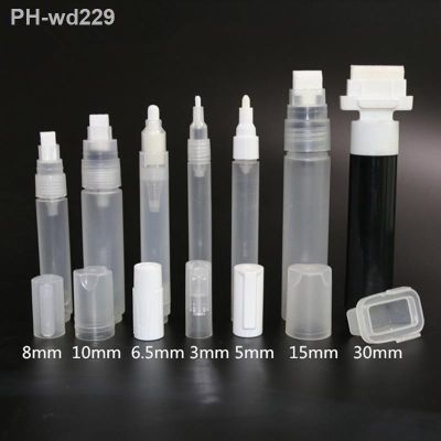 Creative Plastic Empty Pen Rod 3mm 5mm 6.5mm 8mm 10mm Barrels Tube for Graffiti Pens Liquid Chalk Markers Paint Pen Accessories