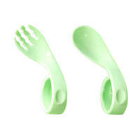 Baby Spoons - Soft Silicone Baby Utensils Set, Training Spoon For Babies And Toddlers Led หย่านม-แหวนจับ