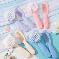 ◕✎○ 2Pcs/Set Cute Kids Baby Hair Brush and Comb Set for Newborns Toddlers Baby Brush Soft Bristles Perfect Baby Gift