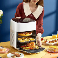 หม้อทอดไร้มัน2023 หม้อทอดไร้น้ำมัน เมนูที่ตั้งไว้ล่วงหน้า เตาอบ air fryer หม้อทอดไร้มัน หม้อทอดไร้น้ำมัน ควบคุมการสัมผัส  หม้ออบไรน้ำมันเครื่องทอดไฟฟ้า smart home ไร้น้ำมันอเนกประสงค์ ความจุสูง หม้อทอดไร้มันสีขาว หม้อทอดไร้มัน2022