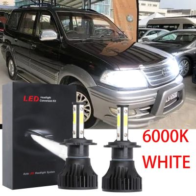 New Cg: [``] cg: ชุดหลอดไฟหน้าฮาโลเจน LED 6000K สีขาว แบบเปลี่ยน สําหรับ Toyota Revo 2003 2004 2005 NOT FIT 1999-2002 (1 คู่)