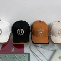 Europe and America H family letter embroidery high-end her.mesˉbaseball hat for men and women casual versatile Sun hat Korean hard top cap