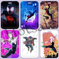 【hot sale】 ♤◘◘ B11 Anime Cartoon Marvel Spiderman DIY Student School ID Card Holder MRT Card Bank Card Cover Long Neck Lanyard Name Tags