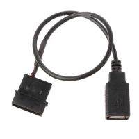 30ซม.PCภายใน5V 2-Pin IDE Molex USB 2.0ประเภทAอะแดปเตอร์ไฟตัวเมียสาย