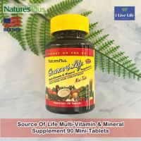 วิตามินรวม Source Of Life Multi-Vitamin &amp; Mineral Supplement 90 Mini-Tablets - NaturesPlus