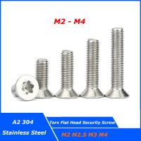 10 100pcs M2 M2.5 M3 M4 Six Lobe Torx Flat Countersunk Head Screw A2 70 304 Stainless Steel Anti Theft Security Six Lobe Bolts