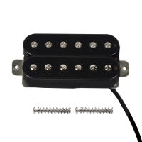 FLEOR 14K รถกระบะหย่องกีต้าร์ Alnico 5 Humbucker Pickup คอยล์คู่สำหรับกีตาร์ไฟฟ้าสีดำ