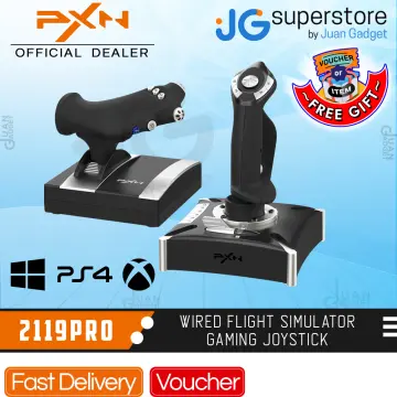 PC Joystick, USB Game Controller with Vibration Function and Throttle  Control, PXN 2113 Wired Gamepad Flight Stick for Windows PC/Computer