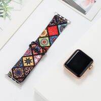 【Hot Sale】 Suitable for AppleWatch876 Iwatch8SE Ethnic Buckle Elastic Wristband