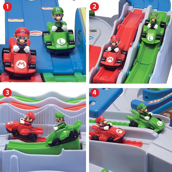 นำเข้า-epoch-games-mario-kart-racing-deluxe-vehicle-obstacle-course-พร้อม-mario-และ-luigi-kart-สำหรับอายุ-5-ปีขึ้นไป-ราคา-2-500-บาท