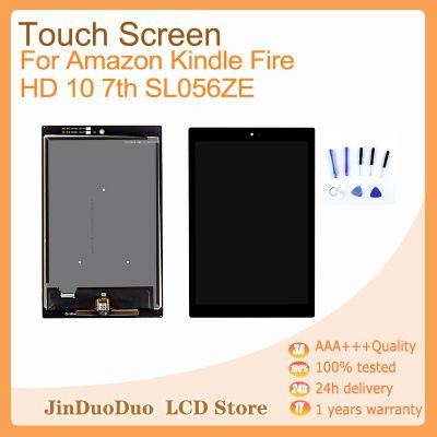 10.1 "ออริจินอลสำหรับเจนเนอ7Th Amazon Kindle Fire HD 10หน้าจอดิจิตอลสัมผัสหน้าจอ LCD SL056ZE สำหรับ Amazon Kindle Fire 2017 HD10
