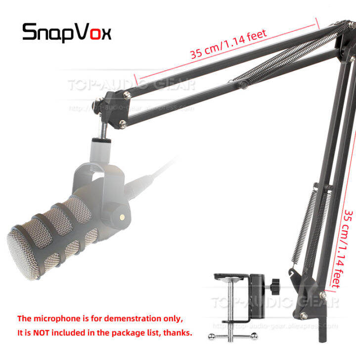 Desktop Suspension Cantilever Scissor Boom Arm Rack Microphone Stand