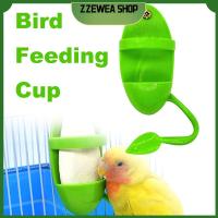 ZZEWEA ที่ใส่ Makanan Burung Nuri จับพลาสติกรูปปลาหมึกที่ใส่กรงนกยืนอุปกรณ์ในร้านเครื่องให้อาหารนกที่ราววางแก้วนกกำลังป้อนอาหาร