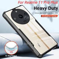 เคสสำหรับ Realme 11 Pro Plus Realme11 11Pro Pro + 5G 2023เคสใส่โทรศัพท์ฝาหลังมองเห็นภายในชัดเจนเคสกันกระแทกมือถืออะคริลิคใสกรอบ TPU แบบนุ่มทั้งหมดมีสารกันตก