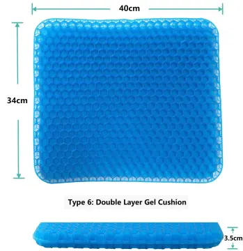 Hottest Double Layers Gel Enhanced Seat Cushion Cooling Orthopedic Memory  Cushion TPE Gel Seat Cushion with Honeycomb Structure - China Gel Seat  Cushion and Memory Cushion TPE Gel Seat Cushion price