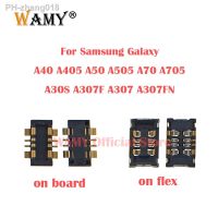 2-5Pcs Battery FPC Connector On Board For Samsung Galaxy A40 A405 A50 A505 A70 A705 A30S A307F A307 A307FN Clip Holder On Flex