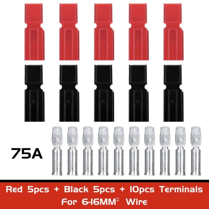 30a-45a-75a-120a-180a-dc-600v-power-connector-red-black-inverter-battery-quick-charging-plug-solar-caravan-unipolar-terminals