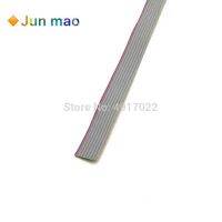 2เมตร/ล็อตระยะห่าง1.27มม. 10P สีเทาสายแพแบน AWG28ฝาครอบกันฝุ่น300V ฉนวนกันความร้อน: 9Mils 10 Way FC Crimping Head