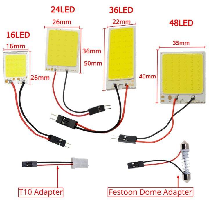 cw-c5w-cob-24-36-48smd-chip-white-reading-lamp-led-t10-car-led-parking-bulb-auto-interior-panel-light-festoon-license-plate-lights