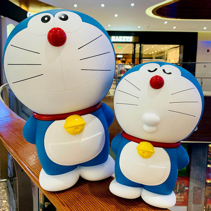 15-5-44cm-doraemon-piggy-bank-children-adult-cute-fall-proof-money-box-jingle-cat-personalized-model-ornament-kid-christmas-gift