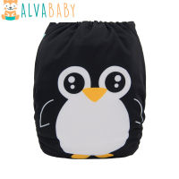 Alvababy Pocket Diaper Digital Position Modern Cloth Nappy With Microfiber Insert